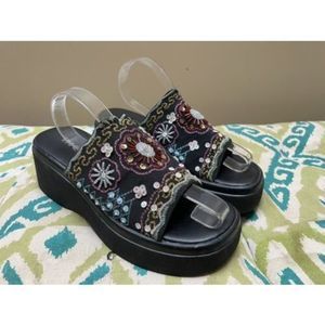 Ipanema Women's Colorful Wedge Heel Sandals Size: 5.5M (A361)